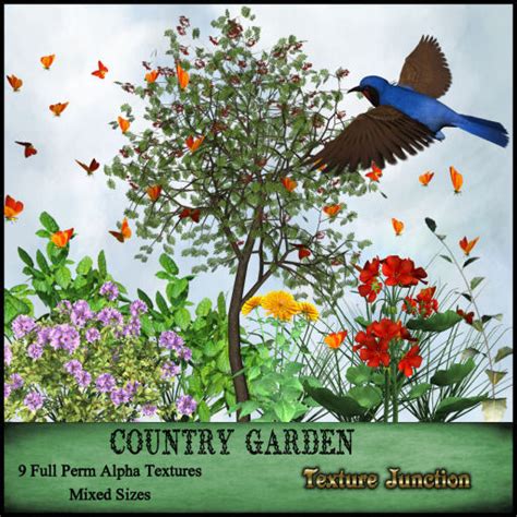 Second Life Marketplace ~tj~ Country Garden Alpha Textures