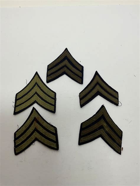 Lot of Five US Army Uniform Rank Patches Some Wool PA 81 - Etsy