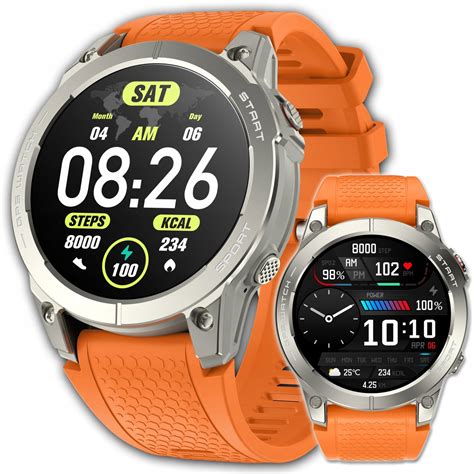 Sportowy zegarek Smartwatch męski Gps Puls rozmowy polskie menu Amoled