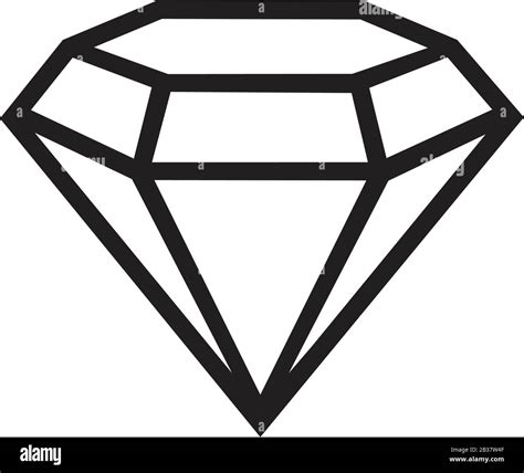 Diamond vector icon template black color editable. Diamond vector icon ...