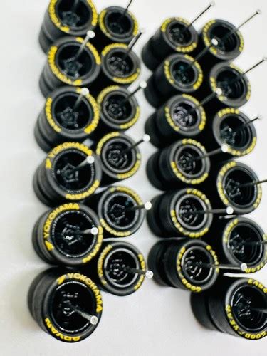 Hot Wheels Yokohama Good Year Rubber Tires 12 Sets 5 Spoke 12 10 Mm