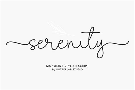 Serenity Font By Rotterlabstudio · Creative Fabrica