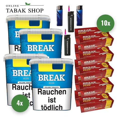 Break Blue Blau Volumentabak Sparpaket Online Tabak Shop