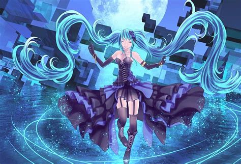 Hatsune Miku Pretty Dress Dimension Bonito Woman Sweet Anime