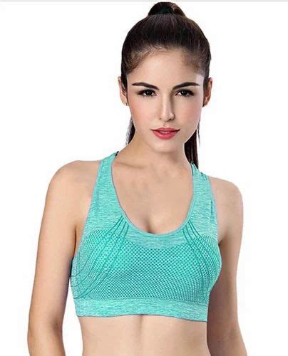 Turquoise Color Sport Bra At Rs 270piece Katargam Surat Id 15501603062