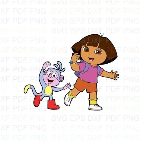 Dora And Boots Dora The Explorer Svg Dxf Eps Pdf Png Cricut Etsy Canada