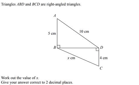 Right Angled Triangles Pythagoras Trigonometry Ocr Gcse Maths