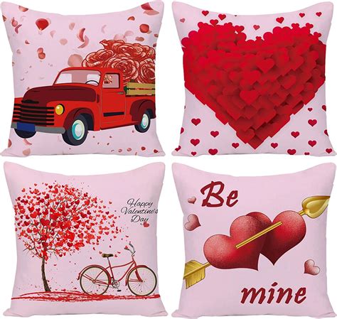 Red Pillow Covers X Valentines Day Pillow Covers X Valentine