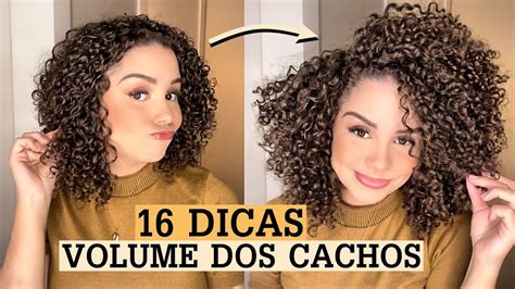 Como dar VOLUME no cabelo cacheado dicas práticas e infalíveis YouTube