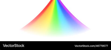 Realistic rainbow spectrum Royalty Free Vector Image