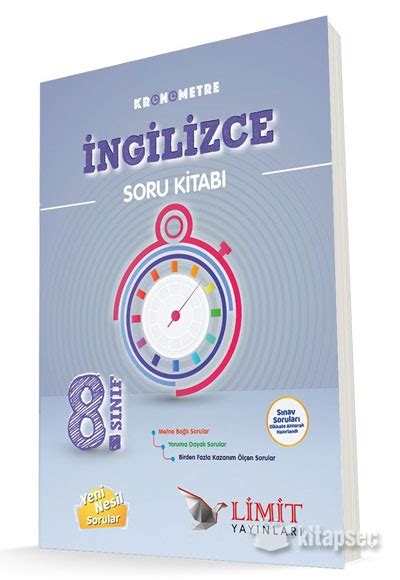 8 Sınıf Kronometre İngilizce Soru Bankası Limit Yayınları ta27