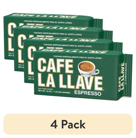 Pack Cafe La Llave Espresso Dark Roast Ground Coffee Oz