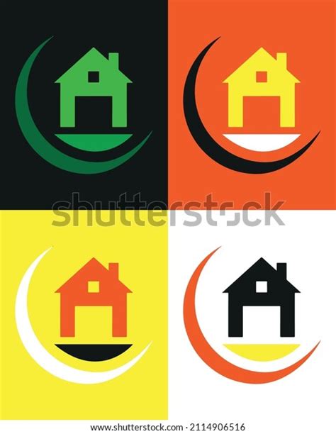 Attractive Modern Home Logo Design Stock Vector (Royalty Free) 2114906516 | Shutterstock