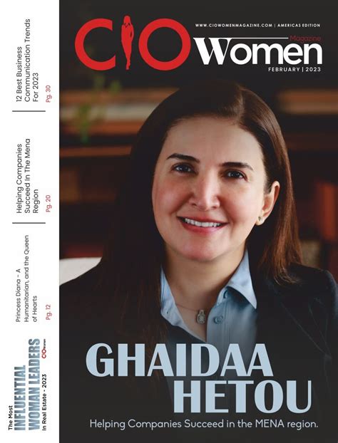 The Most Inspiring Women Leaders To Watch Out For 2023 Cio Women Magazine