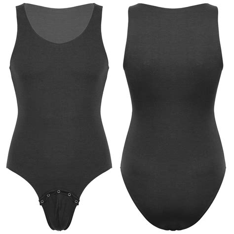 Men One Piece Bodysuit Open Butt Leotard Gay Wrestling Singlet Sexy Gym