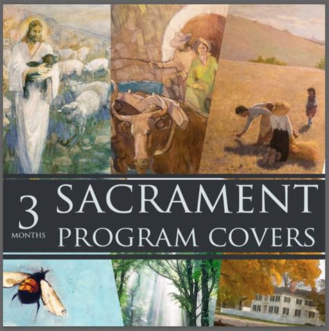 Free Sacrament Program Covers Print At Home Sacrament Cover