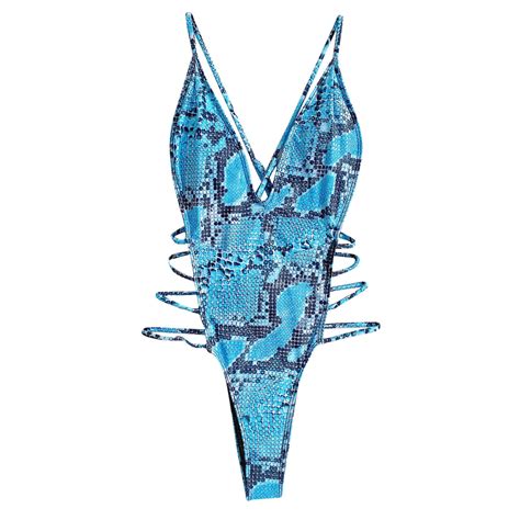 Lopeceal Women One-Piece Solid Lace Bikini Set Push Up Swimsuit