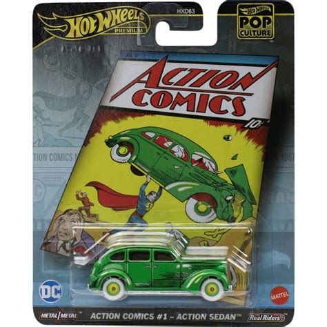Mattel Hot Wheels Pop Culture Action Comics 1 Action Sedan HXD63