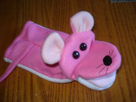 Pink Mouse Hand Puppet Puppets Mice Social Skills Movable | Etsy