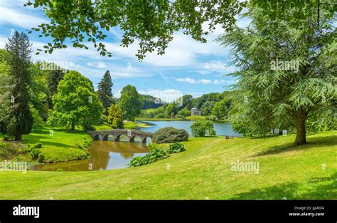 Historic Stourhead House Gardens Stately Home Uk Stock Photo Alamy