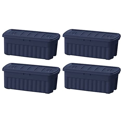 Rubbermaid Roughneck 50 Gallon Rugged Storage Tote In Dark Indigo