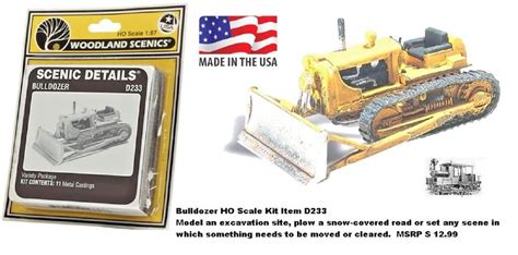 Woodland Scenics Ho Scale Bulldozer Kit D For Sale Online