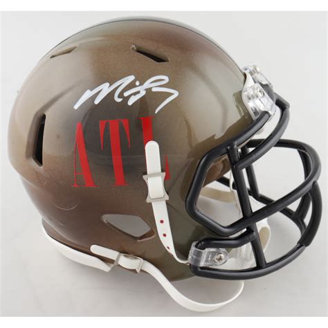 Michael Vick Signed Falcons Hydro Dipped Speed Mini Helmet JSA COA