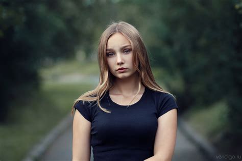 Women Outdoors Blonde Face Women Depth Of Field Portrait Hd