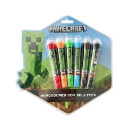 Marcadores con sellitos minecraft Librería y Juguetería Oxford en Mar