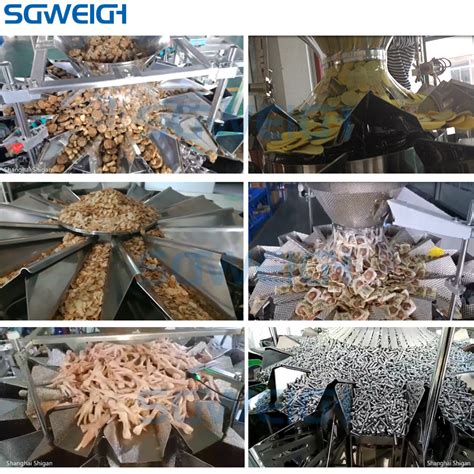 Large Grain Quantitative Multihead Weigher For Frozen Meat Products