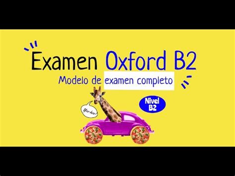 Examen Oxford B2 Modelo De Examen Completo Nivel B2 Listening Para