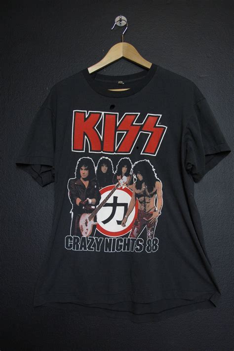 Kiss Crazy Nights Tour I Went Crazy With Kiss 1988 Vintage Shirt