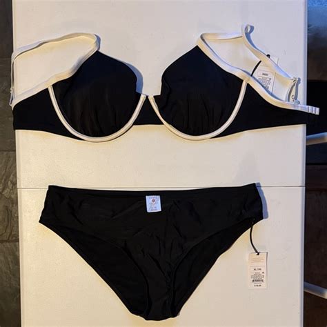 Shade Shore Swim Shade Shore Black And White Bikini Set Poshmark