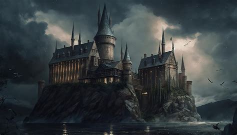 Premium Photo | The castle of hogwarts is a magical castle.