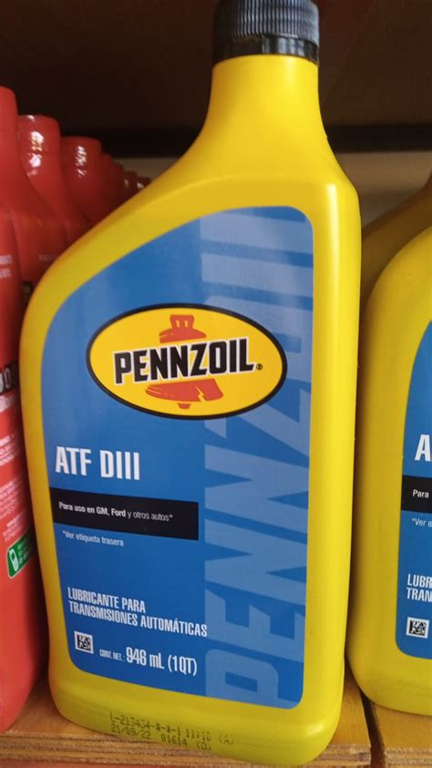 Ac 140 Aceite Pennzoil Atf Dexron Iii 945ml Refaccionaria Estmer