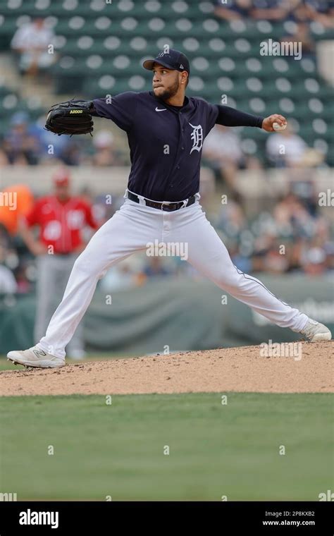 Lakeland Fl Usa Detroit Tigers Starting Pitcher Eduardo Rodriguez 57