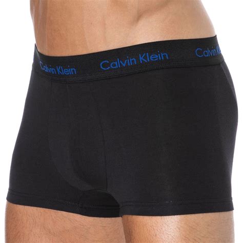 Calvin Klein 3 Pack Cotton Stretch Trunks Black Inderwear