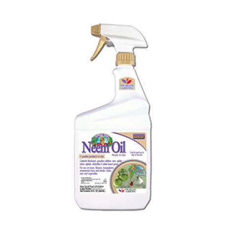 Neem Oil Fungicide Miticide And Insecticide Ready To Use 32oz Minden