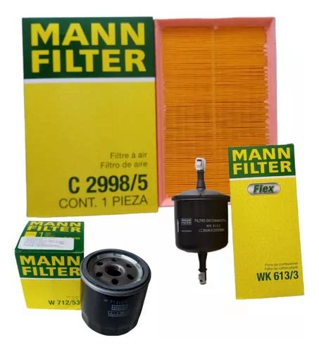 Kit Filtros Afinación Vw Crossfox 1 6 07 13 Mann Filter Envío gratis