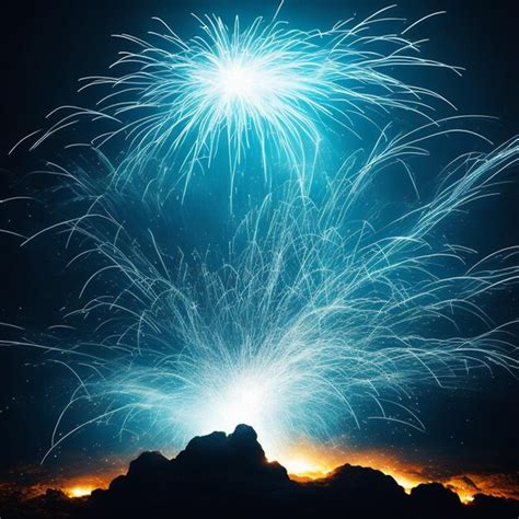 Premium Photo White Glowing Light Burst Explosion