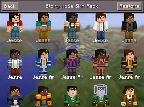 MCPE Updates MCPE 0 14 1 Update New Minecraft Story Mode Skins