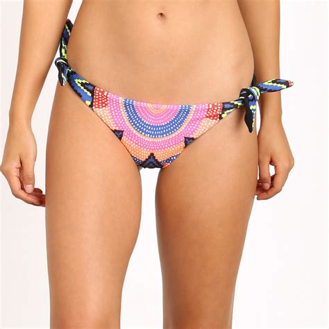 Mara Hoffman Nwt Women S Xs Navy Starbasket Brazilian Side Tie Bikini