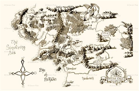 Middle Earth Map High Resolution - Maps For You