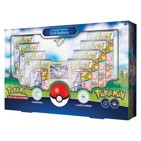 Coffret Premium Collection Évoli Radieux EB10 5 Pokémon Go