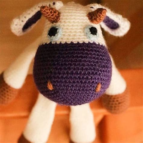 Colorida Vaca Amigurumi Patron Gratis Pdf