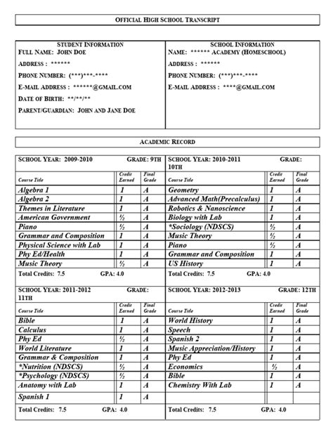 Transcript Outline For Reach Pdf