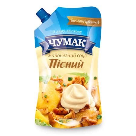 Чумак Майонезний соус "Пiсний 30%", ДП 350г : Чумак