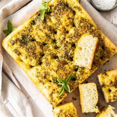 Pesto Focaccia Sugar Salt Magic