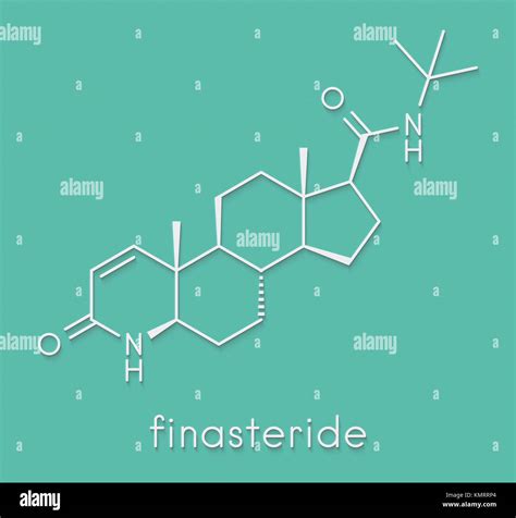 Finasteride Male Pattern Baldness Drug Molecule Also Used In Benign