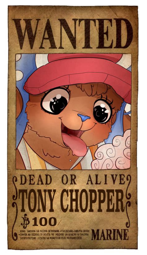 Chopper One Piece Wanted Poster